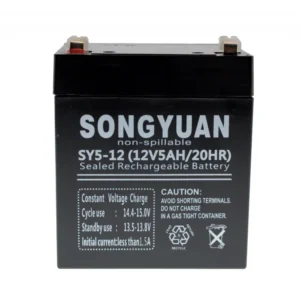 Bateria plomo sellada recargable 12V 5Ah SY5-12 para SAI, UPS y patinete eléctrico