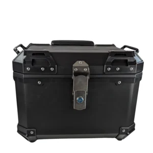 PRODUCTO REACONDICIONADO - Baúl universal moto 45L - Maleta portacascos cuadrado para 1 casco