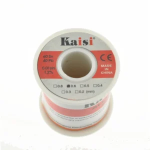 Bobina de estaño 0,6mm 150 gr Kaisi para trabajos de soldadura electrónica