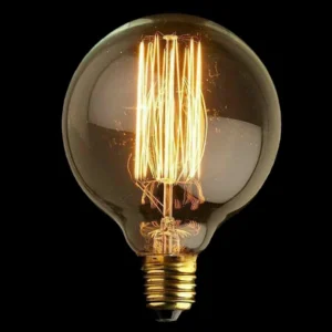 Bombilla filamento G95 E27 40W Edison vintage para decoración industrial