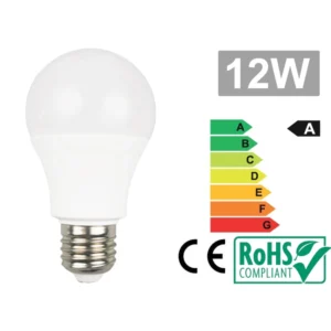 Bombilla Led E27 12W 3000K con luz cálida y bajo consumo energético