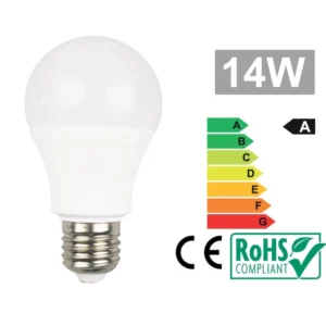Bombilla Led E27 14W 6500K Color Blanco Frío de Alta Eficiencia