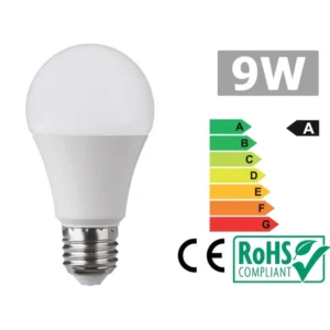 Bombilla Led E27 9W Luz Cálida 3300K para Iluminación Eficiente y Natural