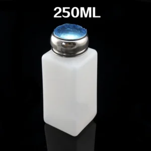 Bote dispensador liquido limpiador alcohol 250ml con dosificación por presión
