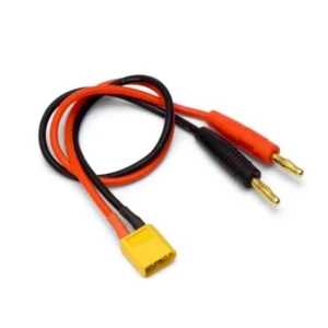 Cable banana 4mm a XT60 15cm para carga de batería Amass