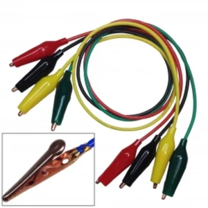Cable cocodrilo a cocodrilo AWG16 55cm en 4 colores disponibles Amass