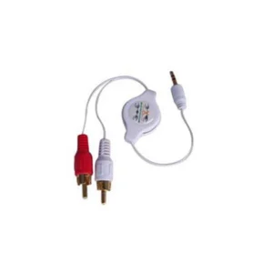 Cable conexión estéreo para iPod iPhone 3G MP3 retráctil compatible y práctico