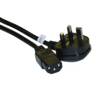 Cable de alimentación UK BS 1363 a C13 con fusible y certificado VDE, 6 pies