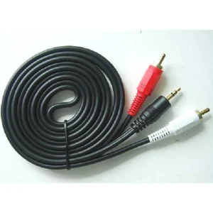Cable jack 3,5mm a 2 RCA Alta Calidad 1.5m para conexión de audio