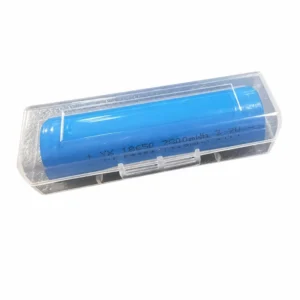 Caja Portabaterías 1× 18650 Plástico Transparente Antipolvo Protección Individual