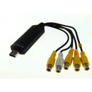 Capturadora de video Easycap 4 canales USB 2.0 para video vigilancia