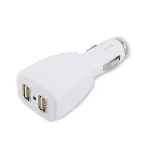 Cargador coche USB 2 puertos color negro para carga eficiente