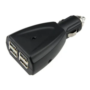 Cargador coche USB 4 puertos para carga múltiple rápida y eficiente