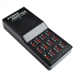Cargador USB 12 Puertos 5V 30A - Estación de Carga Rápida para Smartphones y Tablets
