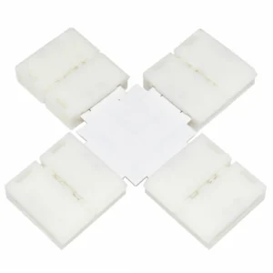 Conector de Clip LED Forma-X 10mm 4Pin 5050 RGB para Tira LED