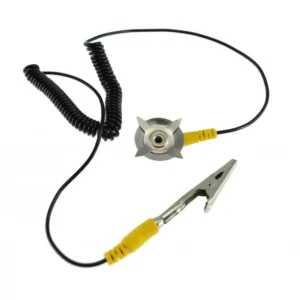 Conector Tierra para Tapete Antiestatico con Pinza y Banana de 4mm