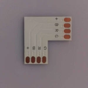 Conector Tipo L 5050 10mm 2 Pin para Tira LED RGB - Adaptador sin Soldadura
