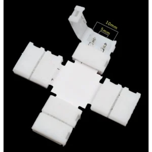 Conectores de Clip LED Forma-X 10mm 2Pin 5050 RGB para Tiras LED