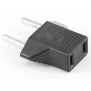 Conversor de enchufe de 2 pins plano a europeo para uso práctico y seguro