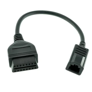 Convertidor Honda 3 pin a 16 pin OBDII para diagnóstico automotriz