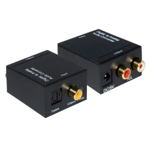 Convertidor señal audio digital a analógico para TV, DVD y equipos de sonido