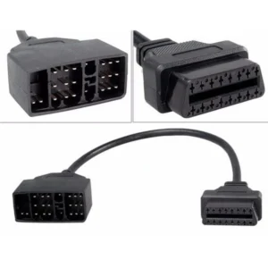 Convertidor Toyota 22 pin a OBDII 16 pin para diagnóstico automotriz