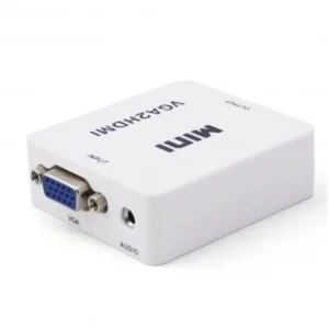 Convertidor VGA a HDMI con audio para conectar PC a TV fácilmente