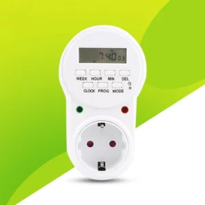 Enchufe Temporizador Digital con 8 Programas para Control de Tiempo Preciso
