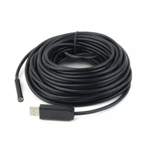 Endoscopio USB 10 metros flexible con lente 7mm y luz LED sumergible