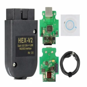 Escáner Diagnóstico HEX-V2 VCDS V25.3 ATMEGA162 Compatible VW Audi Seat Skoda 1996-2017