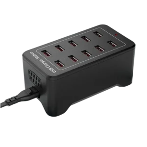 Estación de carga USB 10 puertos con IQ Charge - 50W 12A, 2.4A por puerto