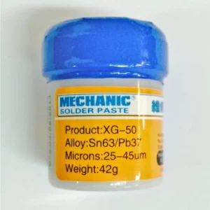 Estaño en pasta para soldar Mechanic XG-50 Sn63/Pb37 (10CC - 42GR) para reparaciones electrónicas