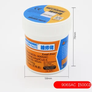 Estaño sin plomo en pasta para soldar 500GR MCN-906SAC de Mechanic