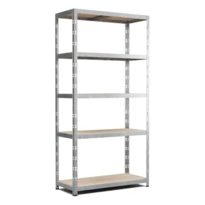 Estantería metálica 180x90x40 cm robusta y versátil con 5 estantes