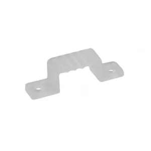 Grapa fijación pared para tira LED 220V AC de PVC transparente