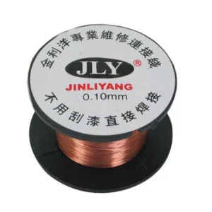 Hilo cobre esmaltado 0,1mm 15 metros para soldadura y reparación electrónica