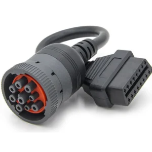 J1939 Cable Adaptador de 9Pin a OBD2 16Pin para Diagnóstico Profesional
