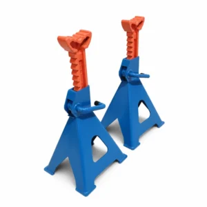 Juego de 2 Borriquetas 12 Toneladas con Doble Seguridad — Caballetes de Acero Regulables 46-76 cm para Coche, Furgoneta, Camión y Maquinaria TSX TOOL