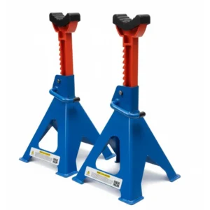 Juego de 2 Borriquetas 6 Toneladas con Doble Seguridad y Protector de Goma