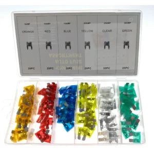 Juego Fusibles Coche Moto 120 piezas 5A 10A 15A 20A 25A 30A TSX TOOL