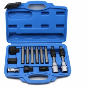 Kit Extractor Poleas Alternador 13 Piezas Llaves Vaso Rueda Libre OAD Profesional