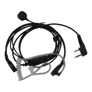 Laringófono para Walkie Talkie Baofeng Doble Pin con Velcro y PTT