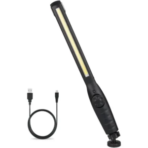 Linterna Taller LED Recargable con 4 Modos y Base Magnética para Taller y Automóviles