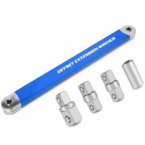 Llave Estrella Acodada Extralarga 390mm Doble Boca Profesional Acero Cr-V
