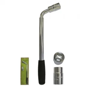 Llave telescópica extensible para ruedas de coche con vasos reversibles 17-23 mm