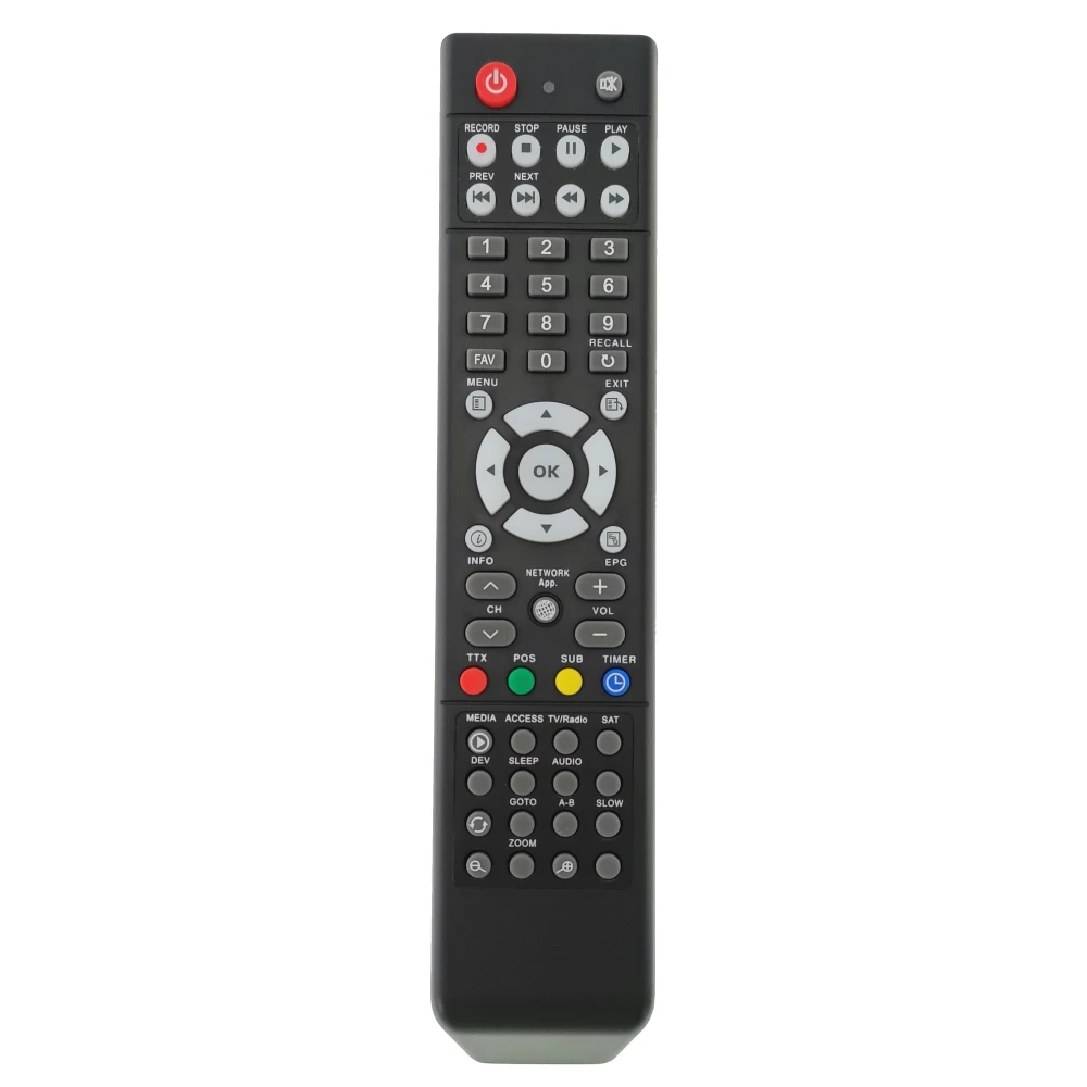 Mando a distancia compatible con Openbox V8 Combo - Control remoto negro