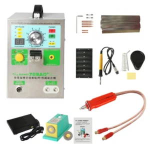Maquina soldadura de puntos Sunkko 709AD+ 220V con soldador para batería de litio 18650
