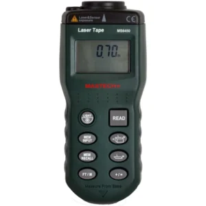 Medidor de distancias por ultrasonido Mastech MS6450 con apuntador láser