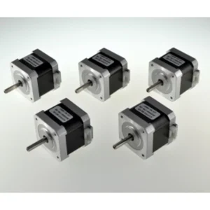 Pack 5 motores Nema 17 para impresora 3D con eje aplanado y 58.30 oz-in