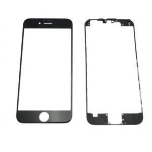 Pantalla de Cristal iPhone 6s Negro 4,7" con Marco Adhesivo para Reparación